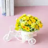 Accesorios para el Hogar Flor Flor Coche Simulación de Flor Juego de Flores Adornos Creativos para Mesa de Sala de Estar Decoración Simple Moderna