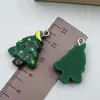 Acessórios de Resina de Natal Papai Noel Meias Flocos de Neve Pulseira Colar Chaveiro Pingente Acessórios de Joias DIY