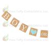 Banner de Layout para Baby Shower Accesorios para Sesión de Fotos Banderines de Letras para Boda Niño o Niña Papel Kraft Arte Latte