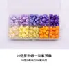 Conjunto de Caixa Transparente com 24 Contas de Cera em Formato de Estrela Série de Cores Macaron Contas de Cera Peroladas Cores Misturadas Ecológico