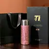 Taza Térmica de Titanio Puro Jiaoxia para Mujer, Alta Apariencia, Taza de Titanio Portátil, Tapa Doble Magnética para Coche, Taza para Té Cocido y Agua, Regalo Personalizado