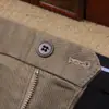 Pantalones casuales lisos de algodón elástico de fibra de poliéster grueso para otoño e invierno, de color sólido, para hombre, de oficina, de negocios, brillantes