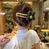 Horquilla de Flor de Felpa para Otoño e Invierno para Mujer Parte Posterior de la Cabeza Clip para Recoger el Cabello con Sentido Avanzado Clip de una Palabra Pico de Pato Clip de Tiburón Accesorios para el Cabello