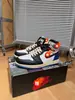 Air Aj1 Jordan 1 Modelo de Colaboración Unisex de Caña Alta Cómodas y Duraderas Retro Zapatillas de Baloncesto