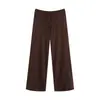Pantalones Anchos de Lunares Estilo Chica Picante Americana para Mujer, de Cintura Alta con Cordón, Caídos, Adelgazantes, Pierna Ancha Recta, Estilo Casual Perezoso