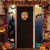 Cortina de Porta de Casal de Halloween Transfronteiriça Nova Tecido de Poliéster Bandeira de Decoração de Atmosfera de Varanda Bandeira Pendurada de Casal de Halloween