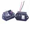 Conector fêmea Tipo-C com cabo, dois em um, interruptor transparente de três pinos e duas posições com luz, interruptor tipo alavanca, 2 polos certificado CE