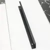 Manípulo Oculto Moderno Simples de Liga de Alumínio Sem Furo para Borda de Porta de Guarda-roupa Alça Cobre Preto Estendida Superior