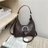 Bolso de moda estilo cinturón 2026, nuevo y elegante bolso de mano para mujer 2026 color liso versión coreana, bolso de hombro, bolso de axila