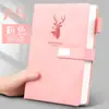 Cuaderno de negocios A5 al por mayor de cuero con hebilla, bloc de notas grueso de alto valor, cuaderno B5 pequeño.