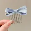 Nuevo peine anti-deslizante estilo coreano con un delicado lazo de mariposa, diseñado para mujeres, creando un peinado alto elegante, y con un elegante pasador lateral y accesorio para el cabello