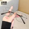 M90123 Nuevo Marco de Gafas Estilo Coreano Retro, Gafas Cuadradas Anti-Luz Azul para Hombres y Mujeres, Se Pueden Montar Lentes de Graduación