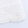 2026 Nuevo Verano Estilo Europeo y Americano Moda Femenina Casual Sin Mangas Cuello Redondo Bordado Hueco Top Color Sólido Cárdigan