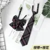 Ins Gravata Pequena Estilo Japonês Preppy Conjunto de Gravatas JK Estilo Estudante Masculino e Feminino Gravata de Camisa Laço Gola Preguiçosa Flor