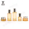 En stock juego de botellas de vidrio para cosméticos botella de emulsión de alta calidad botella de esencia 120ml100ml30ml30g50g