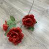 Oferta Especial Tema Rojo Grande Boda Flor Artificial Al Por Mayor Nuevo Estilo Chino Borgoña Flor de Guía de Camino Base de Fila de Flores Artificiales