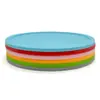 Vários Tamanhos de Porta-Copos de Silicone, Bases Isolantes Ranhuradas Planas para Mesas de Jantar, Pratos e Tigelas, Logos Coloridos Impressos Imprimíveis em Estoque