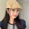 Gorra Simple de Color Sólido 2026 para Mujer, Casual al Aire Libre Primavera y Verano, para Circunferencia de Cabeza Grande, Sombrero de Artista que Hace que la Cara Parezca Más Pequeña