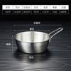 Tigela Coreana de Aço Inoxidável 304 para Vinho de Arroz, Tigela Dourada para Petiscos com Alça, Tigela Especial para Arroz para Restaurante, Tigela para Tempero e Preparo