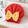 Gorro de Secado Rápido para Niños con Dibujo de Conejo, Espesado de Coral Fleece, Absorbente, Gorro de Baño para Secar el Cabello, Toalla para la Cabeza de Bebé para Lavar el Cabello