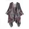 Chal de Mujer Transfronterizo Otoño Invierno Cálido Talla Grande Bufanda Capa Dividida Moda Fotografía de Viajes Shawl Venta Directa de Fábrica