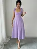 Vestido Morado Festivo Estilo Transfronterizo Europeo y Americano Inspirado en el Diseño Francés 2026
