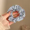 Goma de pelo suave de gran tamaño para mujer, coletero de encaje de alta gama, banda elástica de alta elasticidad, accesorio para moño