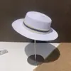 2026 Nuevo Sombrero de Paja con Encaje para Mujer Verano Protección Solar Sombrero para Salir Sombrero de Sol Playa Costa Sombrero de Sol Copa Plana Pequeño Fedora