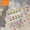 Tomoni Papel de Relieve para Uñas Celebridad de Internet Explosiones 3D Niñas Lindas Uñas Zanahoria Monstruo de Uñas Mezcla