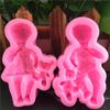 Homens e mulheres crianças modelagem silicone molde manual açúcar sorvete bolo molde açúcar ferramentas bolo molde outros