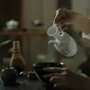 Dinastía Song traje de té matcha té té té té té té polvo camino Jianzhan té cien ópera sueño Hualu mismo juego de té tarro de té en polvo