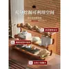 Prateleira de Exibição Antiga para Mesa Pequena Prateleira para Conjunto de Chá Prateleira de Armazenamento Nova Mesa de Chá Estilo Chinês Rack de Armazenamento Mesa de Chá Porta-Xícaras de Chá Zisha