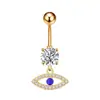 Clavo para Ombligo Ojo de Diablo Explosiones Europeas y Americanas Anillo para Ombligo Ojos Grandes Personalizado Anillo para Ombligo Sexy de Acero Inoxidable Joyería para Piercing