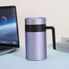 Nova Caneca Térmica de Escritório para Chá Água com Alça Infusor de Chá Presente Portátil Aço Inoxidável 304 Caneca Térmica