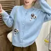 Jaqueta redonda de renda de veludo floral tridimensional estilo Chanel para mulheres, novo estilo outono e inverno, jaqueta de tricô jovem e moderna para mulheres