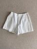 ¡Verano bi en!!! Tela de Lino Despertador Armario Simple Dos Tonos Combinan con Todo Pantalones Cortos Mujer Verano Nuevo