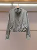 Shenzhen Nanyou Roupas Femininas de Alta Qualidade Chegada Nova Jaqueta Corta-Vento Esportiva Casual com Gola Alta + Conjunto de Saia Midi