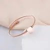 Moda europea y americana joyería simple pulsera de acero inoxidable de tres colores pulsera tejida creativa de amor para mujer con inscription