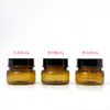Fábrica de Origen Botella de Subempaqueado Color Marrón de 20g Botella de PET Semitransparente Marrón Claro de 50g para Crema Facial, Contorno de Ojos y Cosméticos