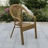Silla de ratán Silla con respaldo para adultos Silla especial para personas mayores Sillón Sala de estar Ocio Silla de ratán Silla para exteriores Tejida