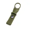 Llavero táctico de nailon con cierre de cinta para exteriores, estilo militar, multifuncional, para escalada, con gancho y hebilla colgante