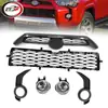 Aplicable a 2014-2019 4Runner Sr5 Kit de Rejilla Superior e Inferior del Parachoques Delantero y Kit de Luces Antiniebla
