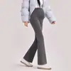 Calça pantalona de maternidade de corte solto, novo estilo outono, adequada para usar fora, plus size, calça de maternidade para baixinhas, calça casual cropped