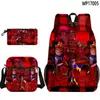 Producto de Juego Transfronterizo 3D Nuevo Set de Tres Piezas Forsaken Gubby de Mochila Escolar Estampada, Estuche y Bolso de Hombro