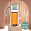 Botella de Aceite a Prueba de Fugas, Olla de Aceite de Vidrio Antiderrames, Apertura y Cierre Automáticos, Juego de Botellas de Condimentos para Salsa de Soja y Vinagre de Gran Capacidad para el Hogar