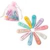 Presilhas de Cabelo Coloridas Estilo Ins Tendência Presilhas Franja Coloridas Grampos Fofos Menina Grampos Bb Acessórios de Cabelo para Estudantes