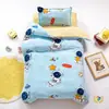 Conjunto de Três Peças de Veludo Leite Classe A Fleece de Coral Capa de Colcha para Jardim de Infância Colcha de Soneca de Inverno para Crianças Pequenas Entrando no Jardim de Infância