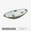 [Producto Auténtico Oficial] Importado de Japón Cerámica Mino Vid Verde Placa Mediana Cuenco Grande Vintage Pintado a Mano Japonés Plato Cerámico