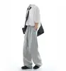 Pantalones casuales de rayas plisados de estilo americano 'old money', de moda, para hombres y mujeres, pantalones casuales rectos holgados de verano, finos, para hombres