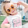Nuevas Gafas de Sol para Niños Hechas a Mano Margarita Gafas de Estudiante Color Macarrón Amazon Bebé Gafas de Sol para Niños